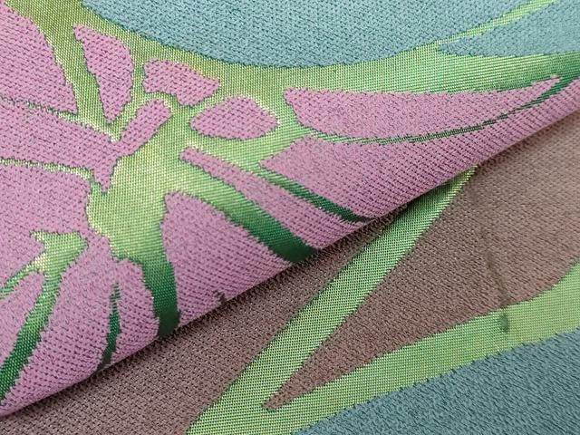 平和屋着物○極上 世界的人形師 辻村寿三郎 ジュサブロー 六通柄袋帯