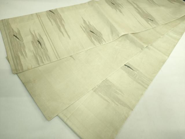  平和屋着物● 上 アンティーク 大正ロマン 丸帯 引き抜き帯 鮎 kh 6 袋帯 帯