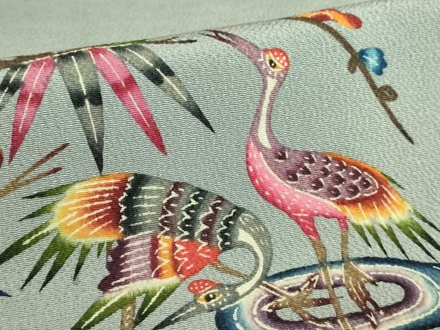 飛鶴松竹梅 灰色地