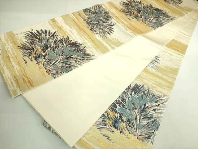 平和屋着物○極上 本加賀友禅作家 木村雨山 西陣 とみや織物謹製 六通