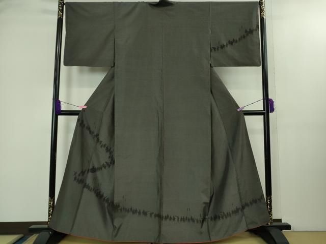 平和屋着物● 上 塩沢紬 訪問着 200亀甲 大名行列 kh 6