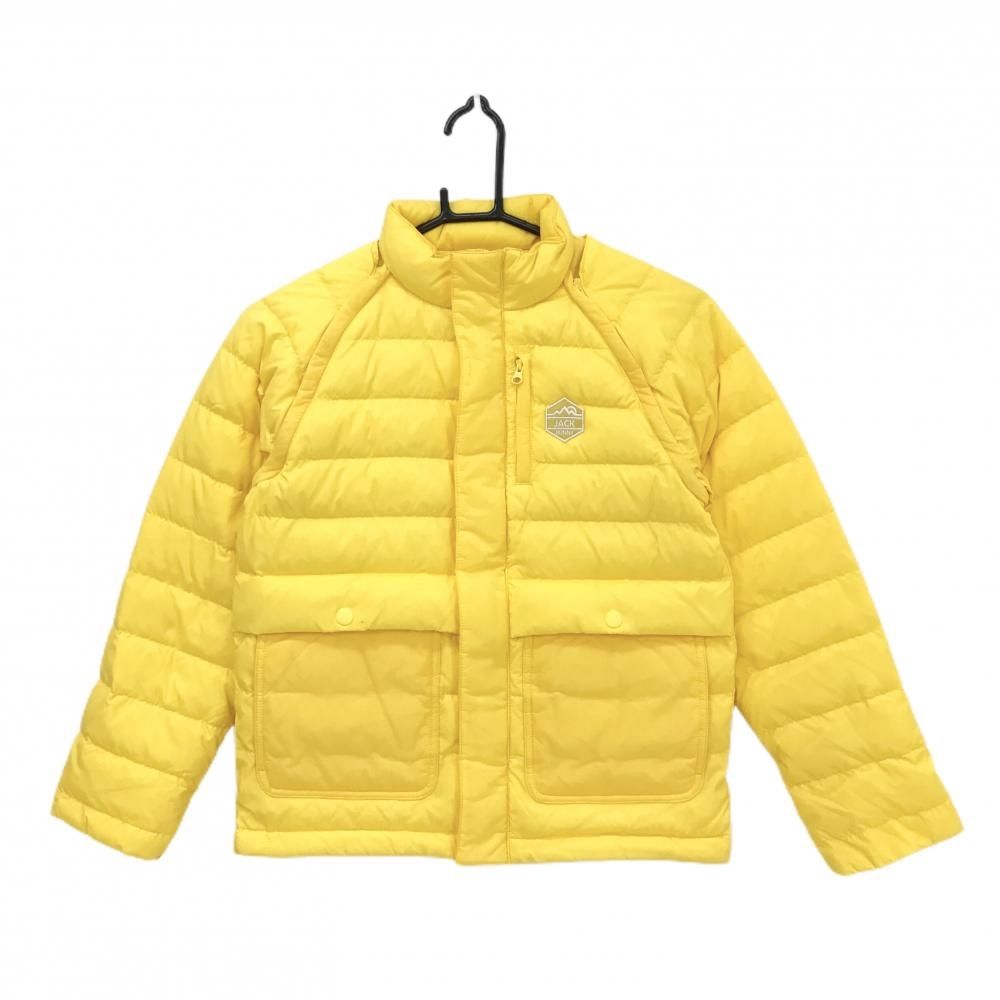 ジャックバニー 2WAYダウンジャケット イエロー 袖着脱可 ジュニア