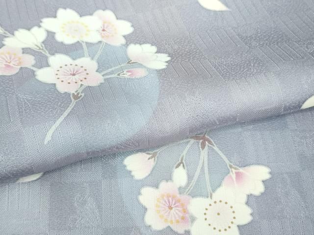  平和屋着物● 上 小紋 舞桜 暈し染め ♥ kh 6 小紋 着物