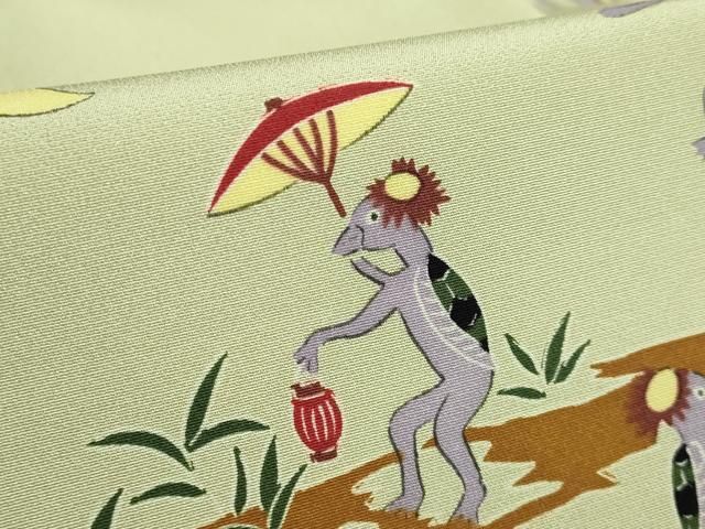 平和屋着物○極上 九寸名古屋帯 手描き 河童 逸品 DZAB2609kh6 - メルカリ