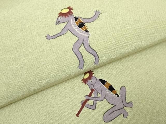 平和屋着物○極上 九寸名古屋帯 手描き 河童 逸品 DZAB2609kh6 - メルカリ