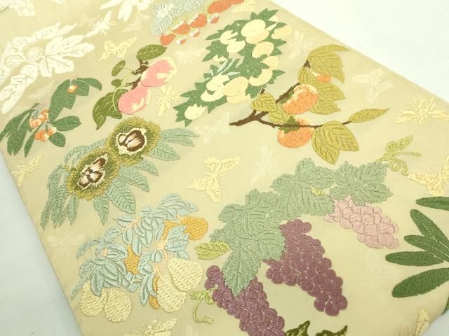 平和屋着物○極上 山口美術織物 皇室 伊勢神宮御用 西陣織 太鼓柄袋帯