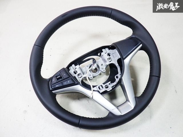 新車外し マツダ MJ 55 S フ レザー ステアリング ハンドル ホイール MH ワゴンR|スティングレー