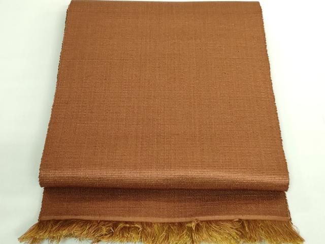 平和屋着物○極上 本場黄八丈 紬 八寸名古屋帯 一重帯 逸品