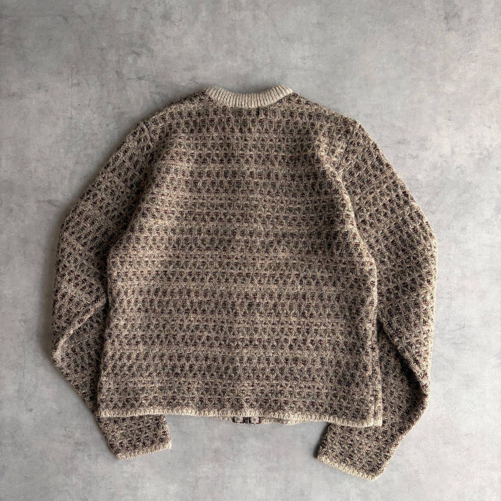 90s〜00s/woolrich/ウールリッチ/ドライバーズニット/フルジップ 