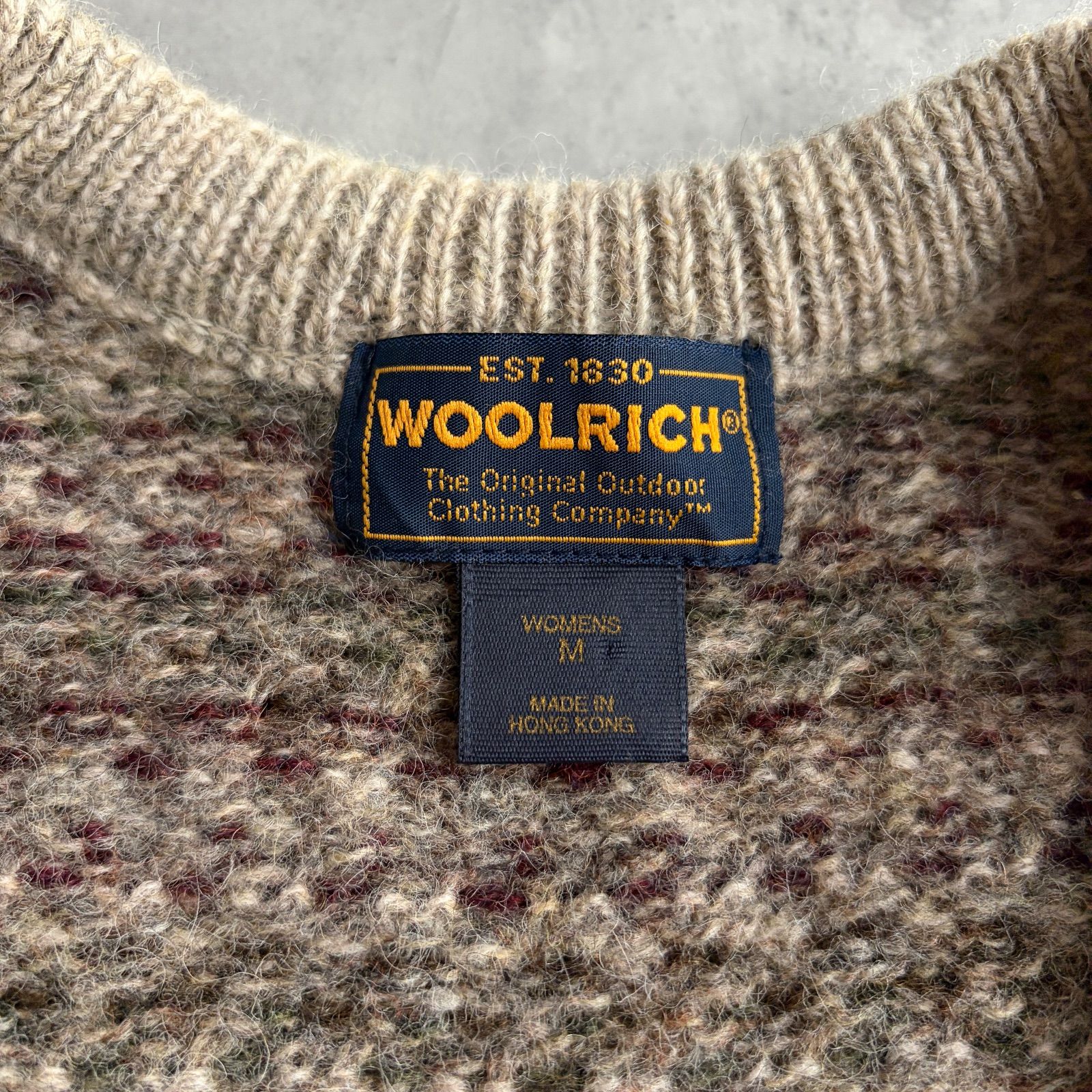 90s〜00s/woolrich/ウールリッチ/ドライバーズニット/フルジップ 