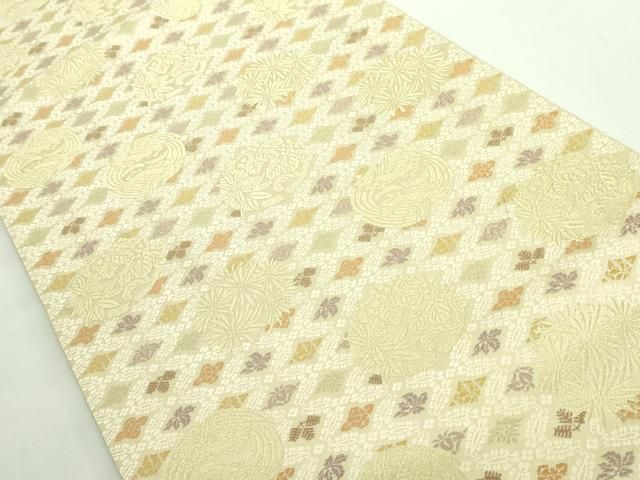 平和屋着物○極上 西陣織 陰山織物謹製 箔屋清兵衛 六通柄袋帯 唐織 桐