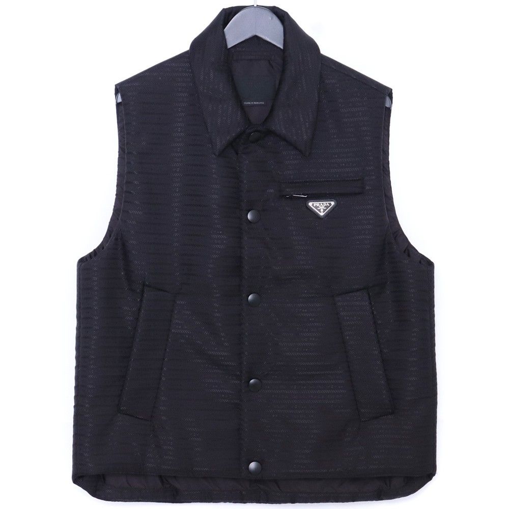 PRADA トライアングルロゴ パデッド Re Nylon ベスト サイズ48 ブラック SGC 058
