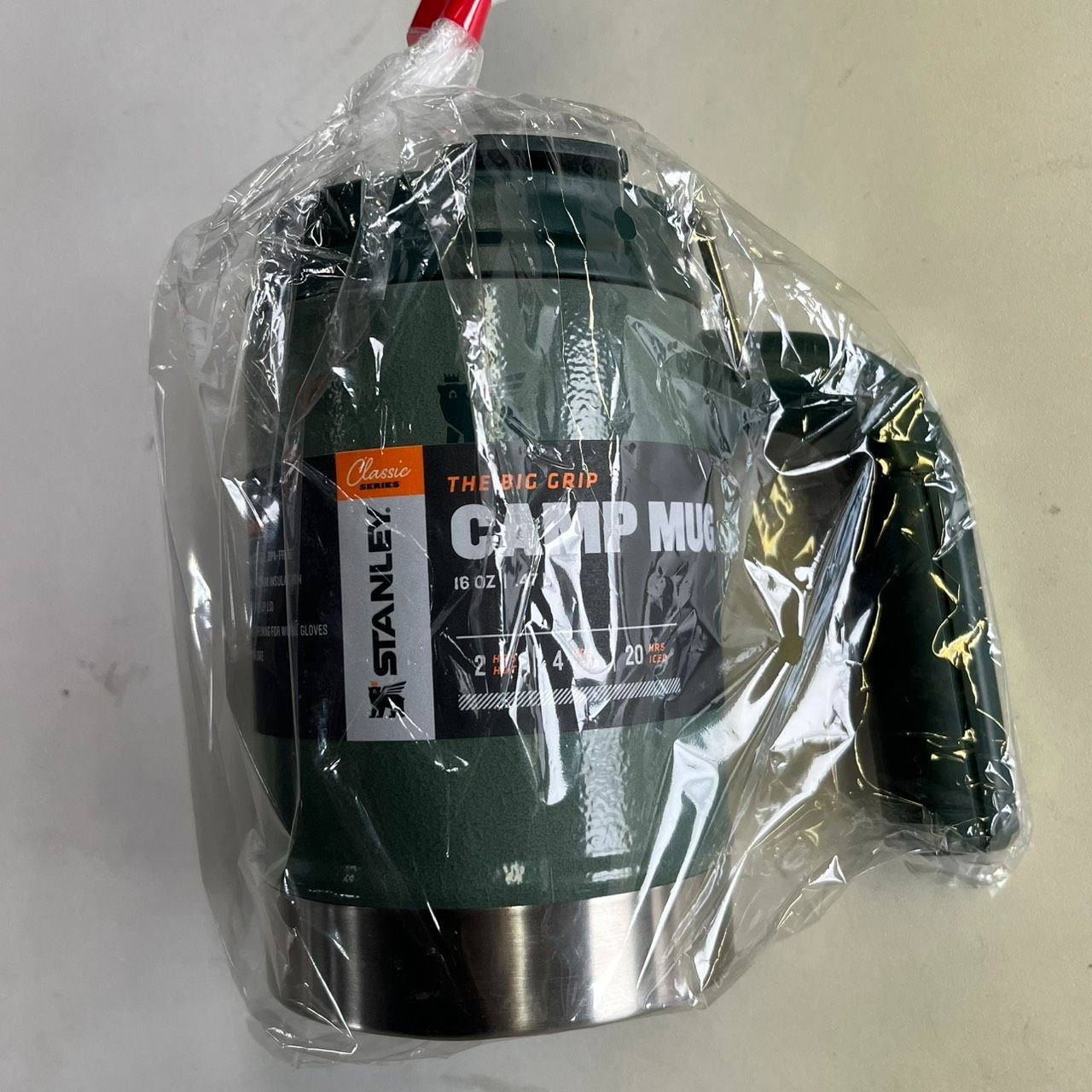 STANLEY スタンレー ビッググリップ マグ 0 47 L 16 oz グリーン 保温保冷 真空断熱