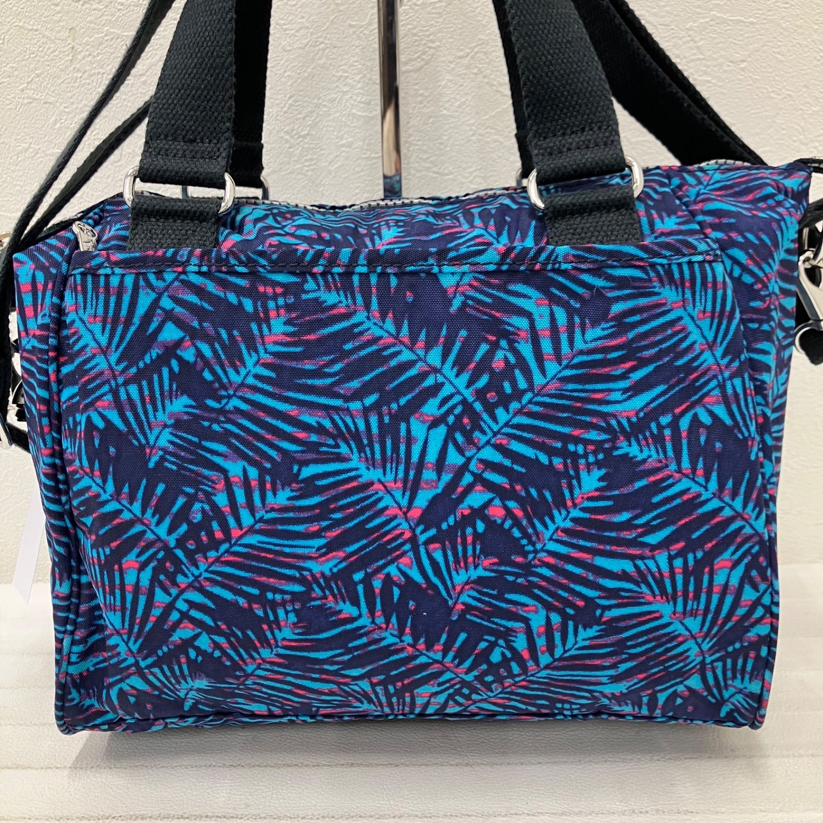 7892 KIPLING キプリング 2way ショルダーバッグ ハンドバッグ ブルー 