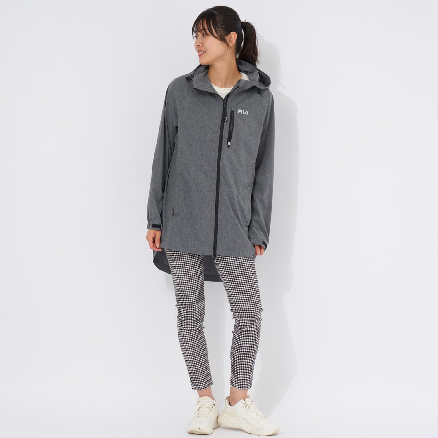 アウターパーカー 全天候型 耐水 FILA 防風 ミドル丈 414617レディース