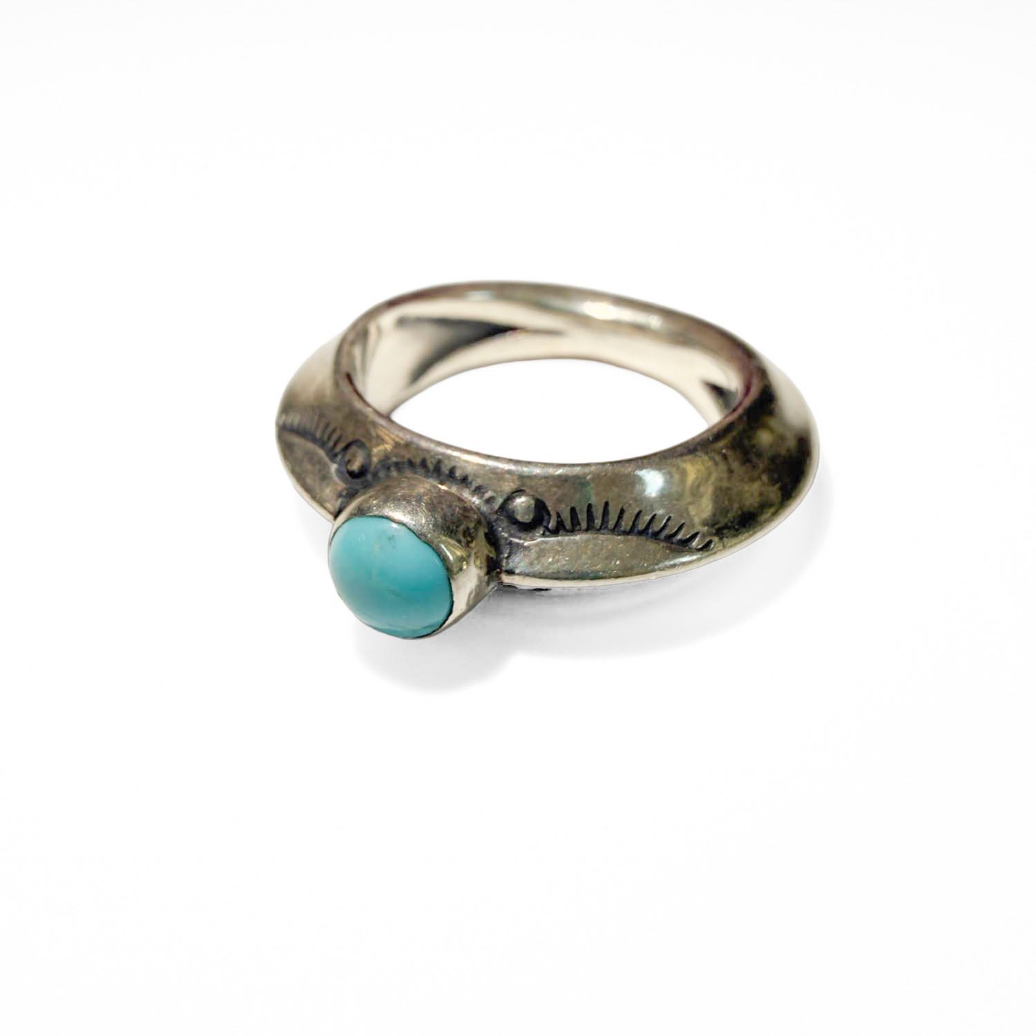 LARRY SMITH ラリースミス トライアングル ターコイズ リング 指輪 シルバー アクセサリー