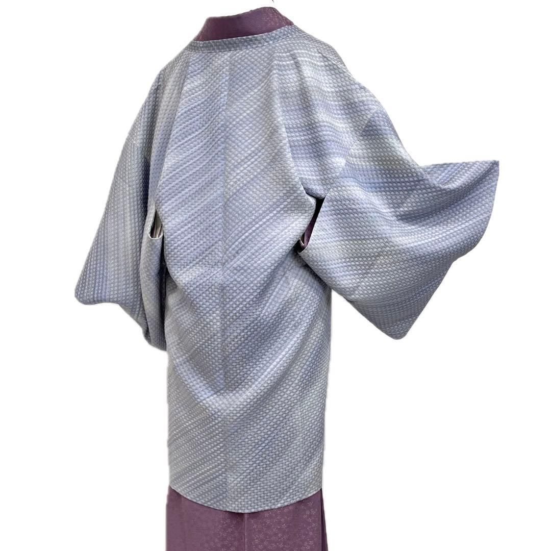 着物と帯 時流 コ251027◆正絹 道行コート◆ ふくれ織