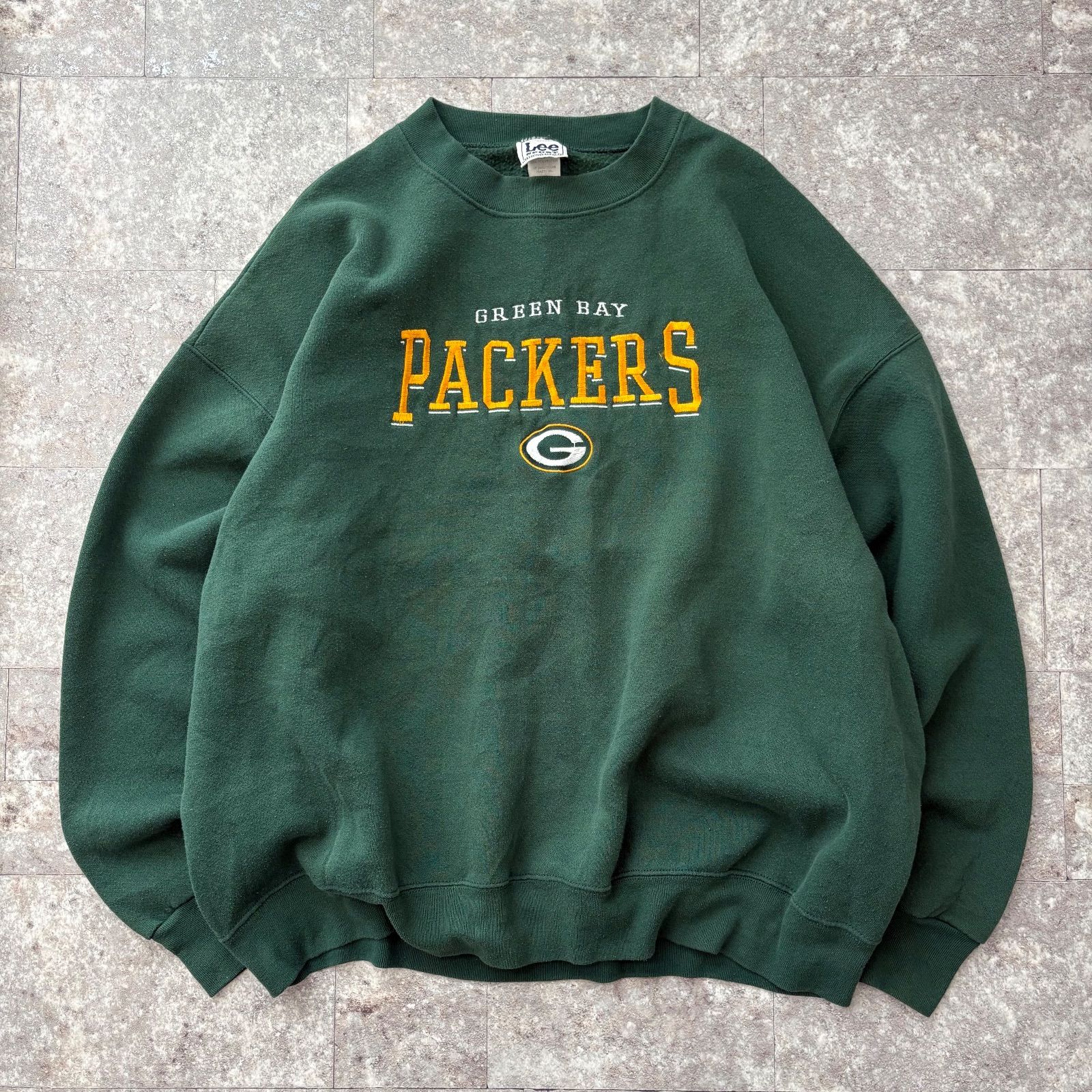 リー Lee スウェット 90s 刺繍ロゴ【メキシコ製】 NFL グリーンベイ