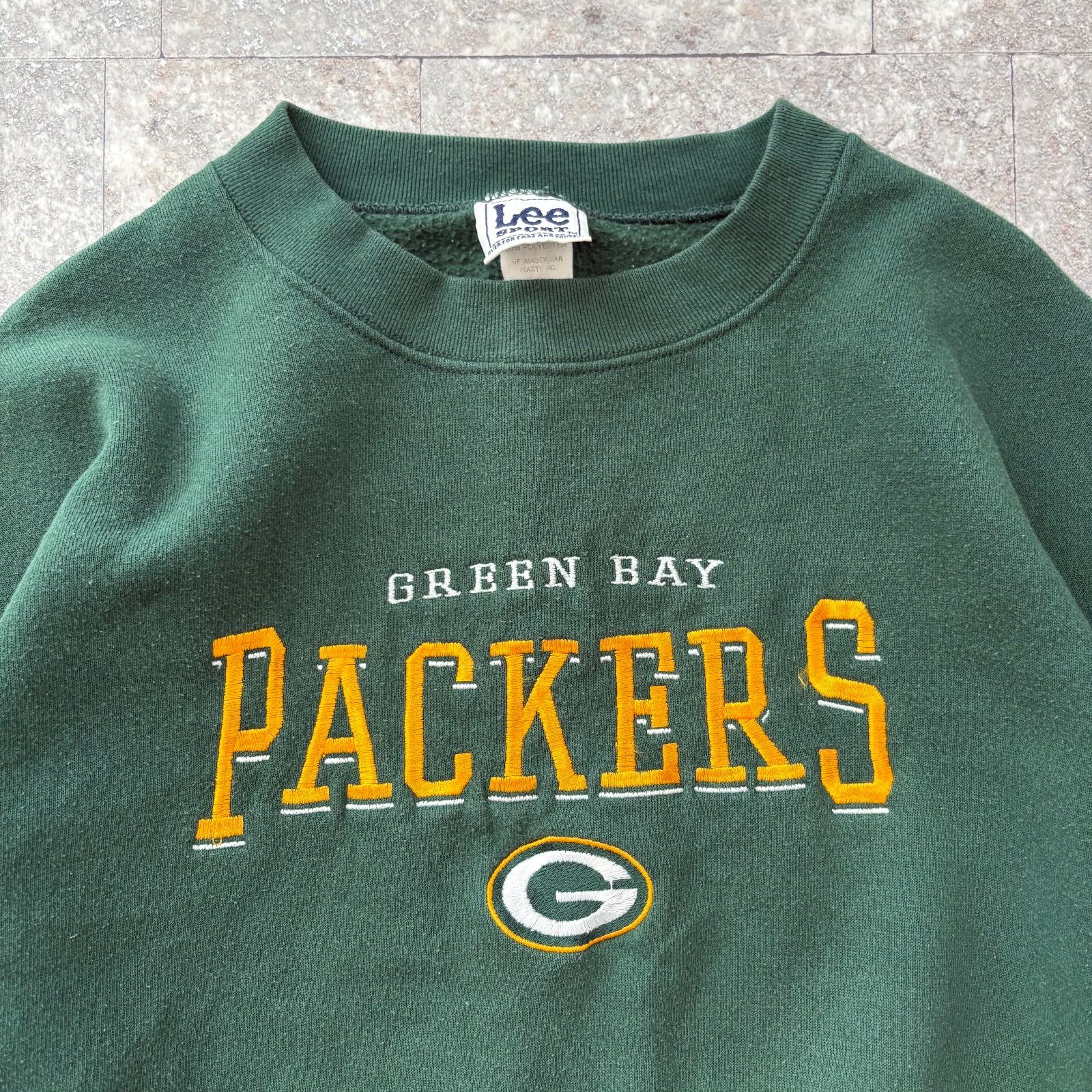 リー Lee スウェット 90s 刺繍ロゴ【メキシコ製】 NFL グリーンベイ