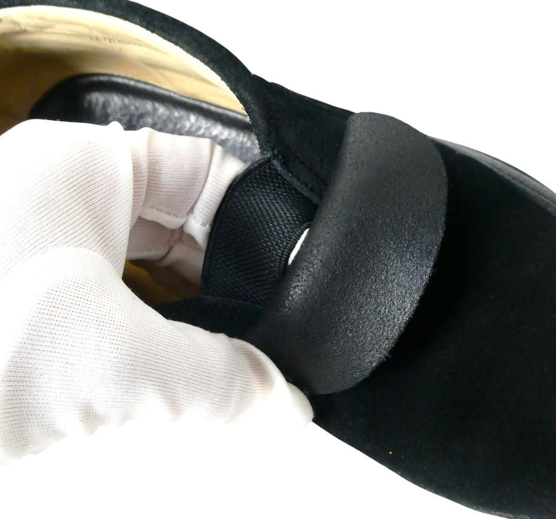  BALLY バリー サイズ6 5 E 約25 5㎝ スエード ロゴ ローカット スニーカー スリッポン 黒 ブラック メンズ スリッポン 靴