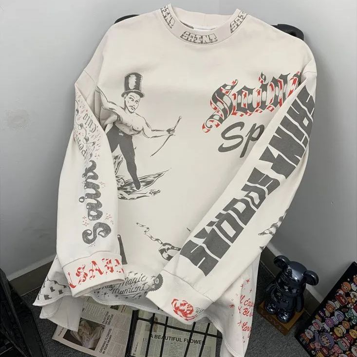 ♥ Alexis Ross アーティスト 25 AW ウォッシュ加工 ロングスリーブ Tシャツ サイズ S～XL K