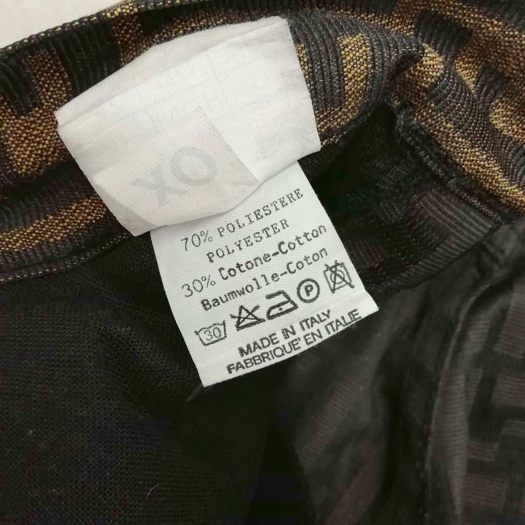  フェンディ FENDI ヴィンテージ ズッカ柄 パンツ ボトムス 40 ブラウン系 その他 パンツ