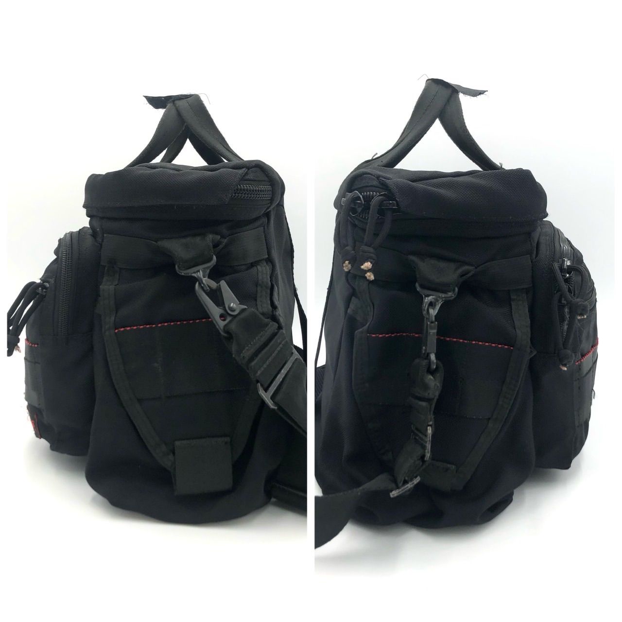 美品　BRIEFING 2way ボストンバッグ マルチカムブラック BRIEFING ブリーフィング 2way ボストンバッグ ブラック 黒 ナイロン
