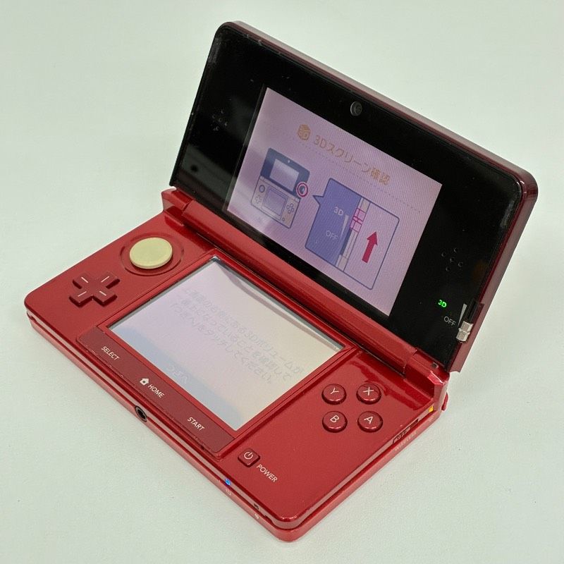 初期化済| Nintendo 3 DS RED CTR-001 任天堂 ニンテンドー ゲーム機 本体 2-2500-0107