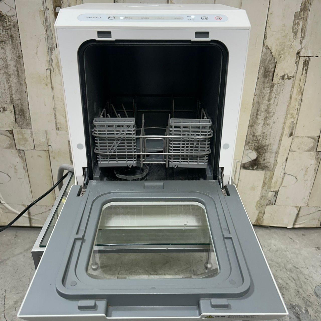  2025年製 THANKO サンコー ラクア TK-MDW 22 W 食器洗い乾燥機 50|60 Hz 工事不要 コンパクト 食器洗い乾燥機 食洗機
