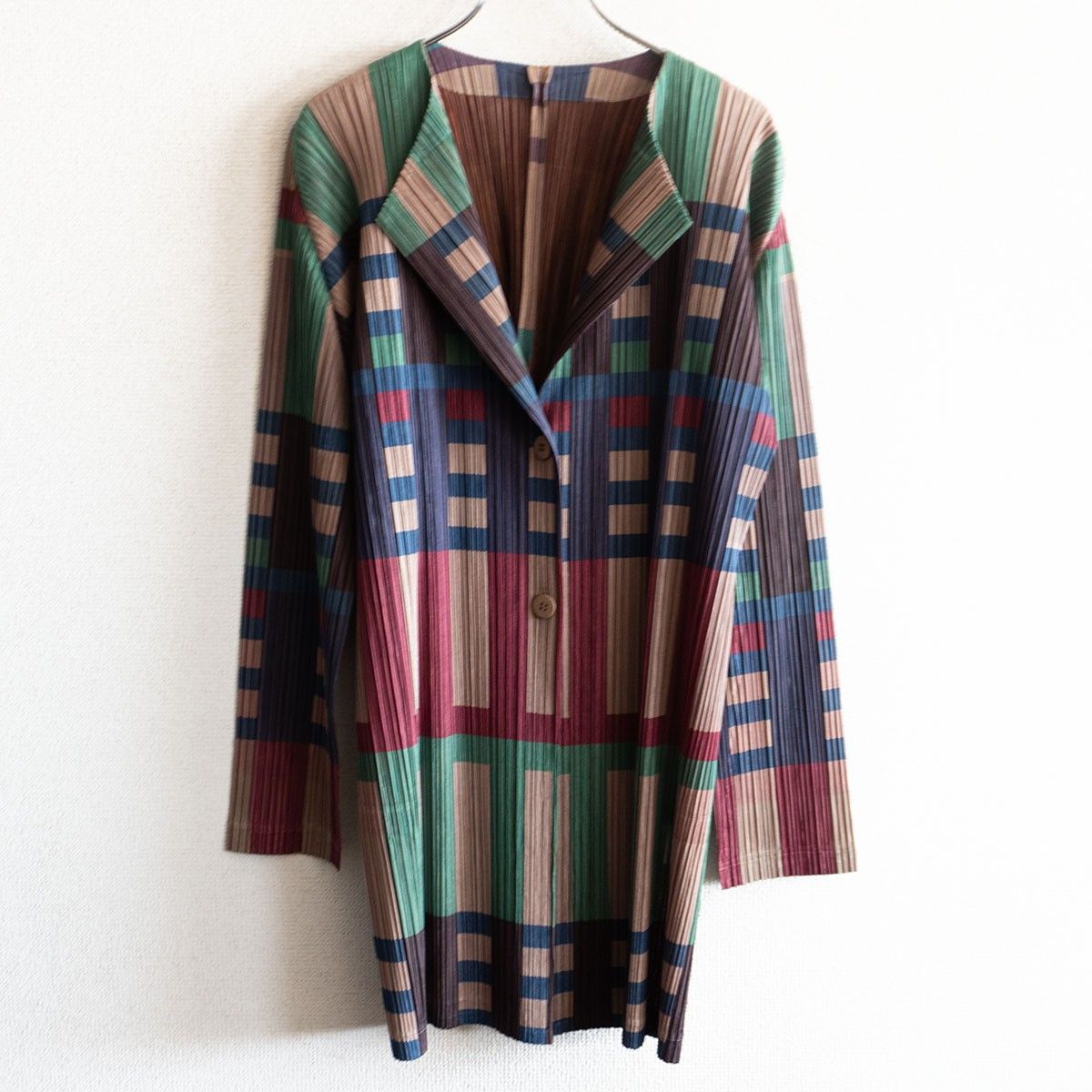 PLEATS PLEASE プリーツ 総柄 コート 5 プリーツプリーズ ISSEY MIYAKE イッセイミヤケ