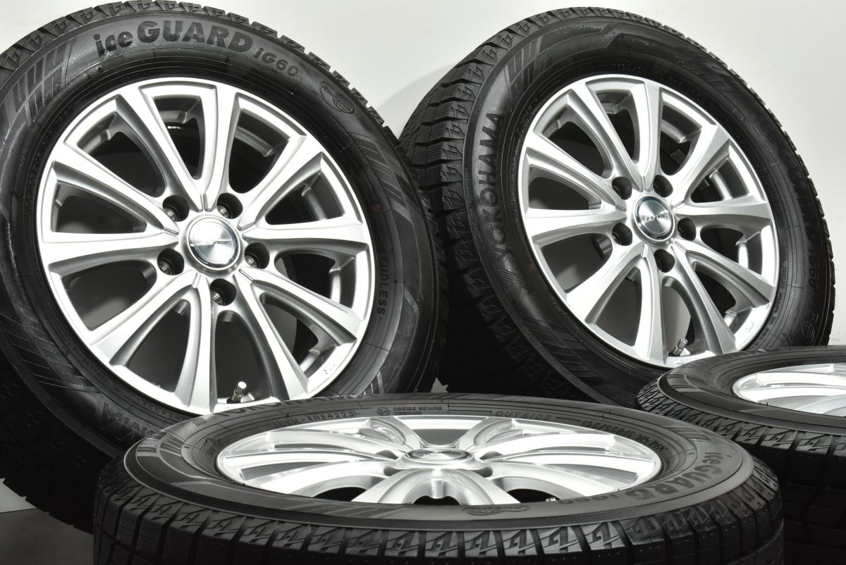 バリ溝 JOKER 15 in 6 J 43 PCD 114.3 2025-2025年製 ヨコハマ アイスガード iG 60 195|65 R ノア ヴォクシー ステップワゴン セレナ