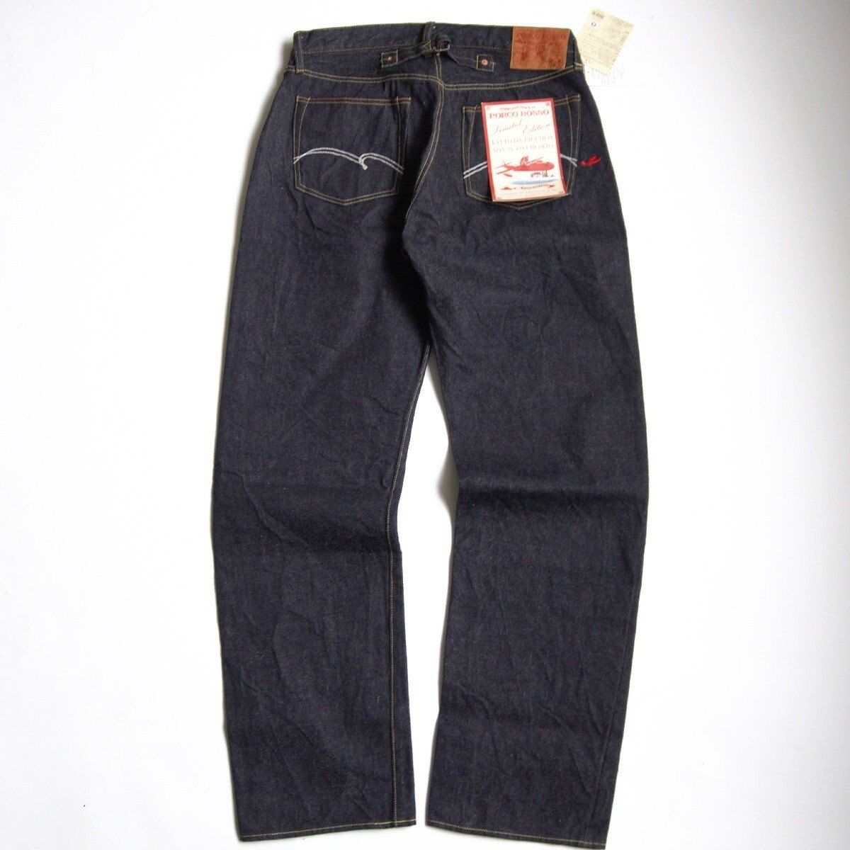 未使用品】GBL×STUDIO D'ARTISAN【紅の豚 ジーンズ 豚が雲をひいた