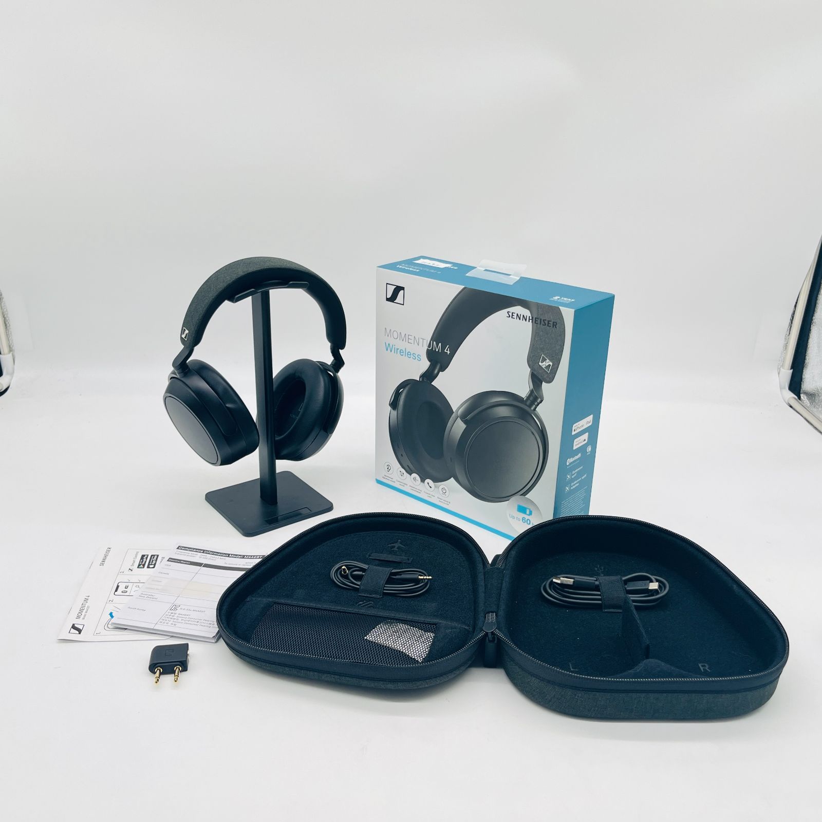 ゼンハイザー Sennheiser ワイヤレスヘッドホン bluetooth 4 Wireless ブラック 高性能ドライバー ノイズキャンセリング タッチパネル 低遅延 aptX Adaptive マルチポイント