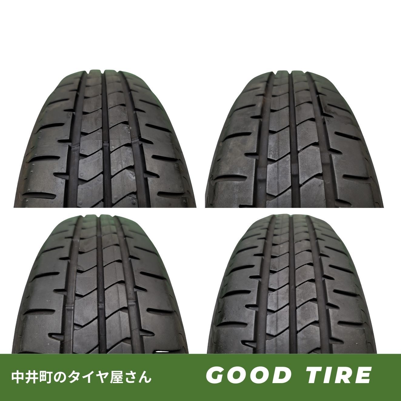 155|65 R 14 ブリヂストン NEWNO 2025年製 4本 夏用 8分山 タイヤ Nボックス タント ムーヴ ワゴンR デイズ 7349