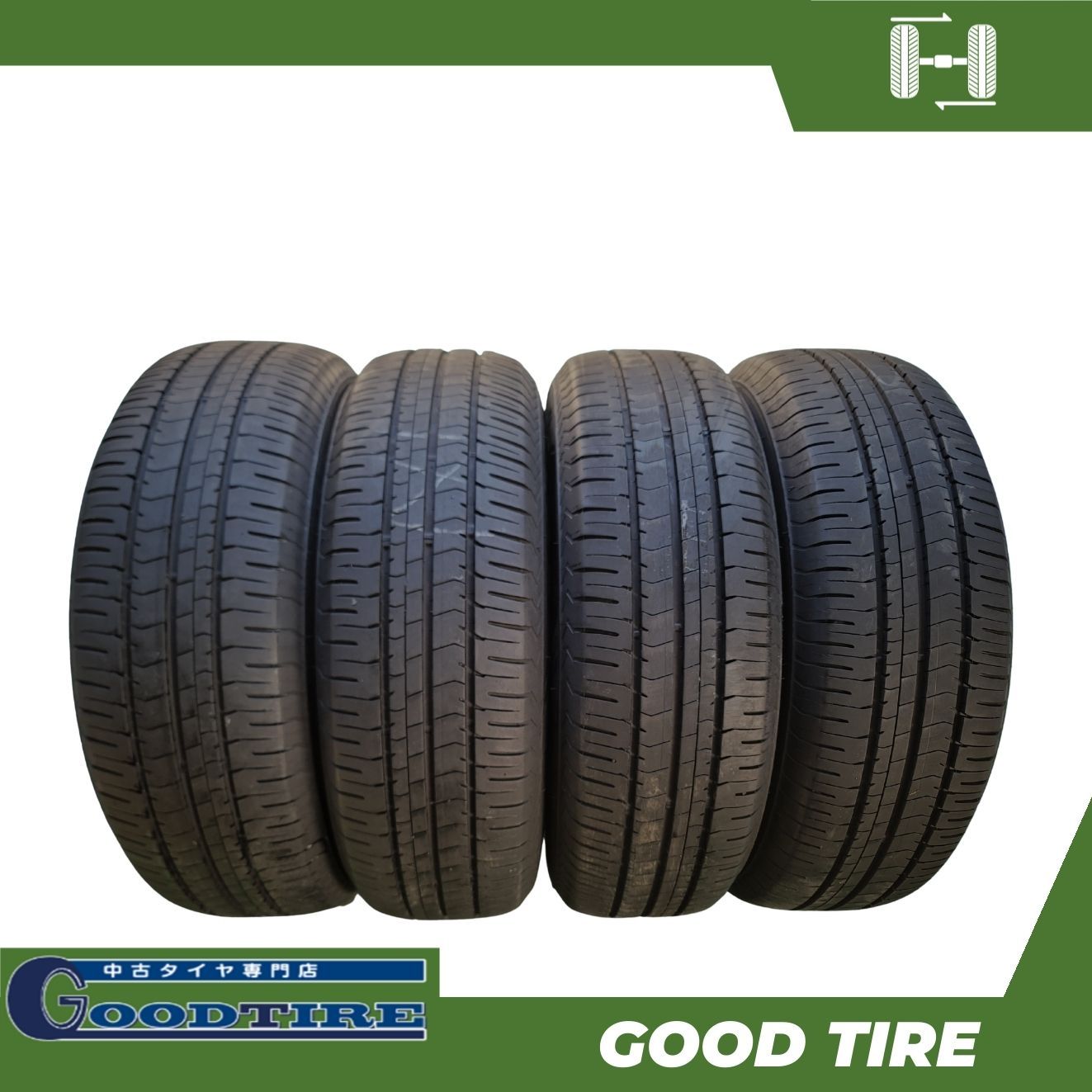 195|65 R 15 ブリヂストン ECOPIA NH 200 2025年製 4本 夏用 8分山 タイヤ プリウス ノア ヴォクシー セレナ ステップワゴン 7361