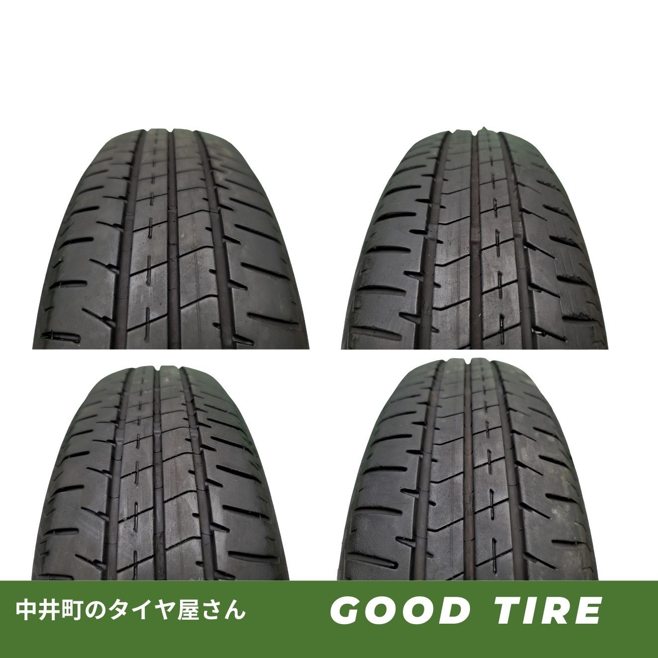 155|65 R 14 ブリヂストン ECOPIA NH 200 C 2025年×3 2025年製 4本 夏用 7.5分山 8分山 タイヤ Nボックス タント ムーヴ ワゴンR 7351