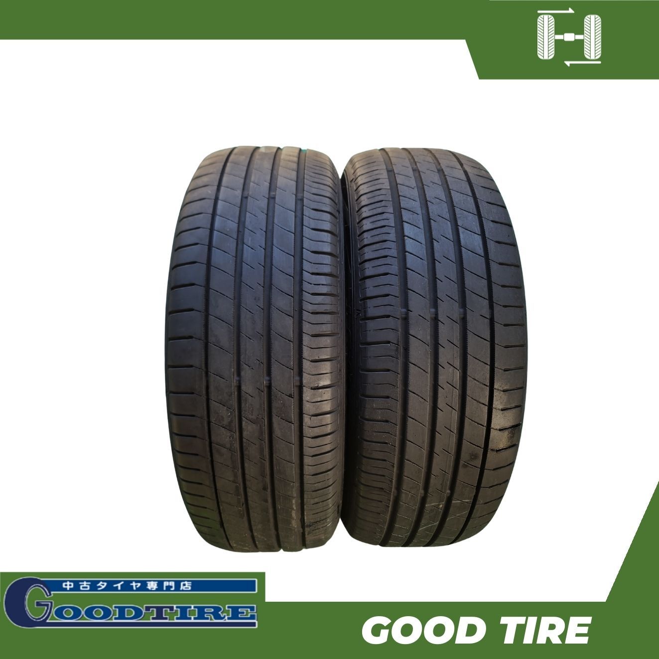 205|60 R 16 ダンロップ LEMANS Ⅴ 2021年製 夏用 2本セット 7.5分山 タイヤ ノア ヴォクシー ビアンテ ステップワゴン 7362