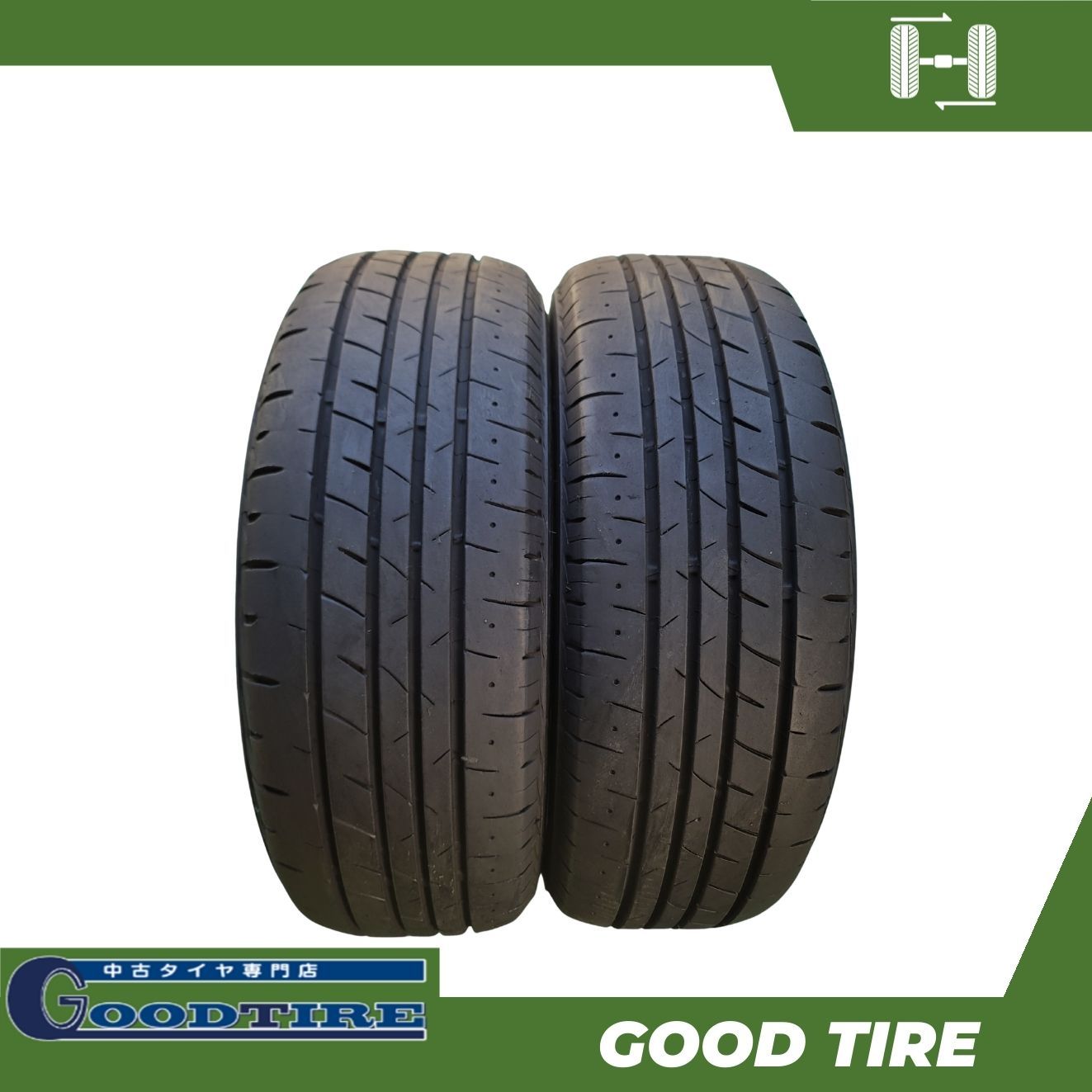 205|60 R 16 ブリヂストン PLAYZ PX-RVⅡ 2025年製 夏用 2本 8分山 タイヤ ノア ヴォクシー ビアンテ ステップワゴン 7360