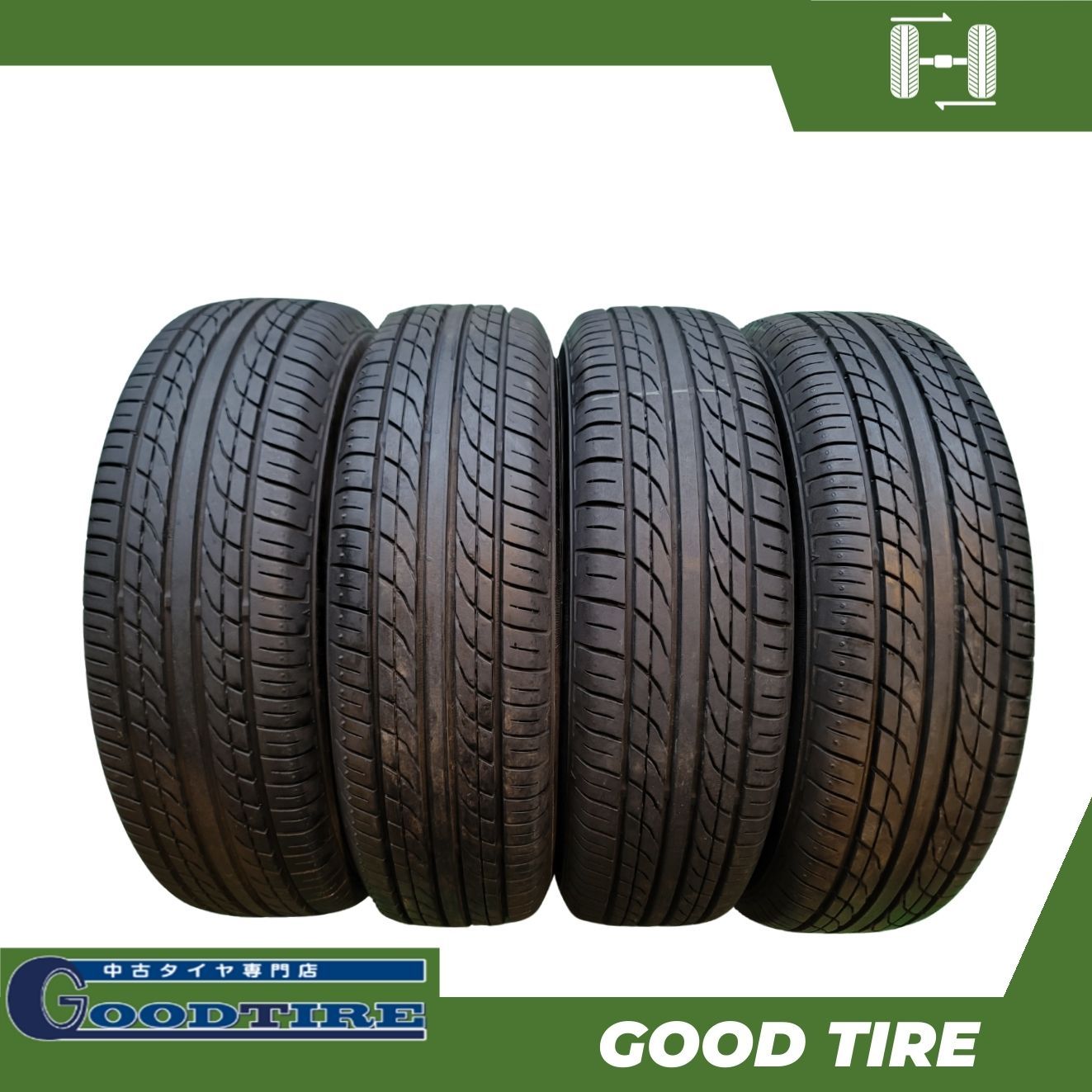 155/65R14 PRACTIVA PRACTIVA 2024年製 4本 夏用 8分山 中古タイヤ