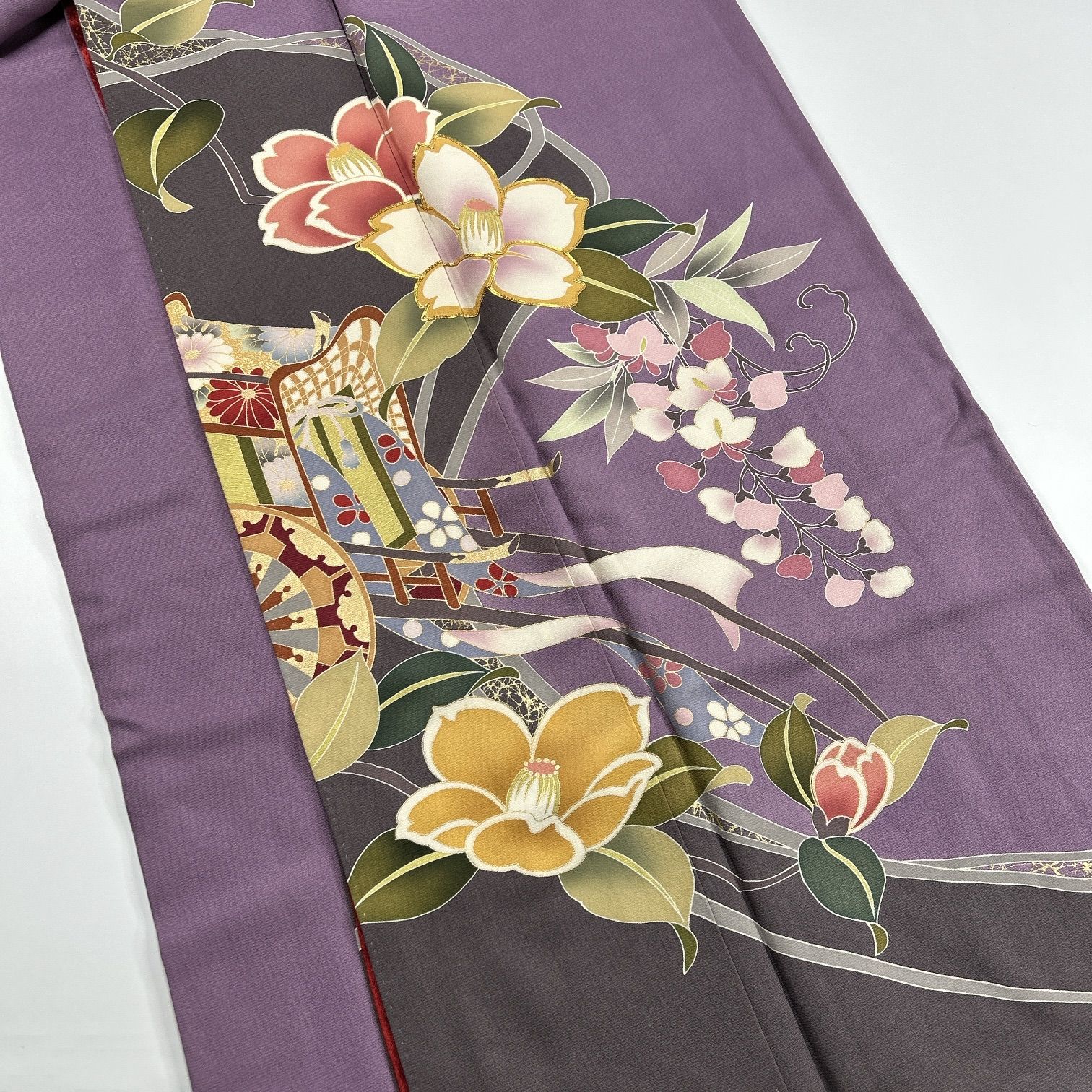 振袖 4枚 正絹 着物まとめ売り 同梱購入歓迎 リメイク用 着付け練習用