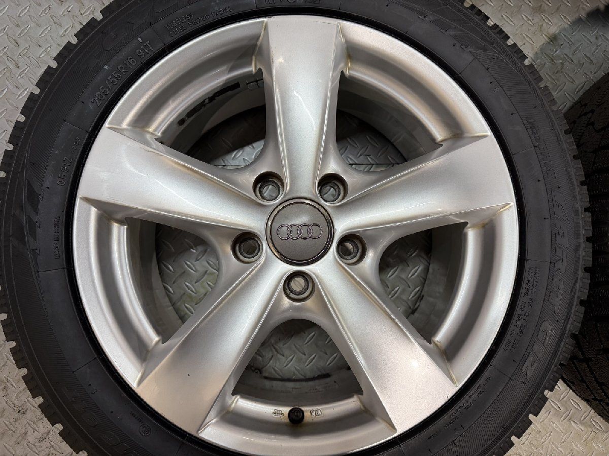 タイヤ 24年製 ンス済 TOYO GIZ 205|55 R 16 91 T スタッドレス AGA 16インチ 53 audiキャップ audi|A 3等 MTO 311
