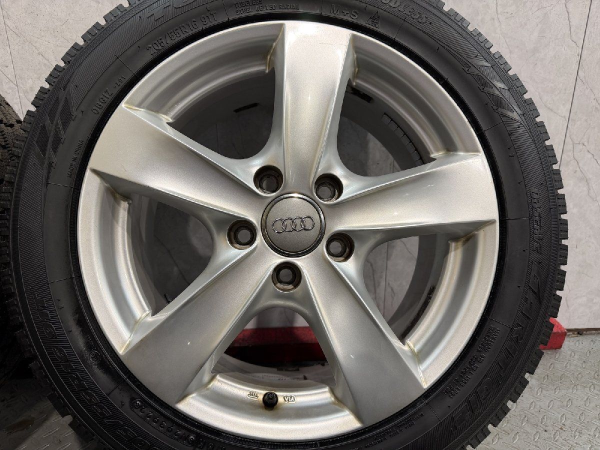  タイヤ 24年製 ンス済 TOYO GIZ 205|55 R 16 91 T スタッドレス AGA 16インチ 53 audiキャップ audi|A 3等 MTO 311 16インチ タイヤ ホイールセット