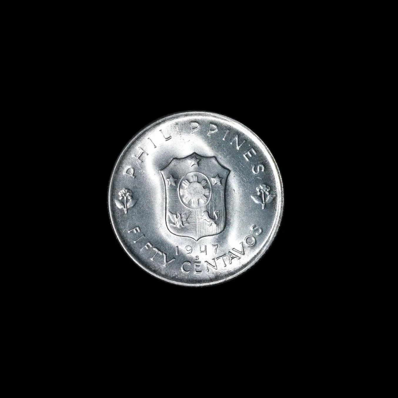 PHILIPPINES US Administration アメリカ統治下フィリピン 50Centavos