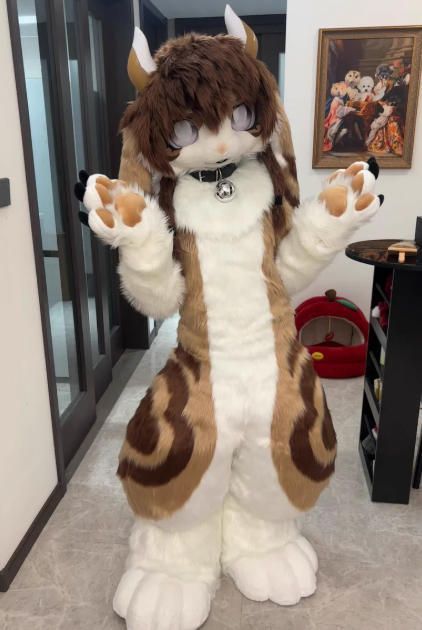 着ぐるみ ケモノ体 フルスーツ セット NO.78 うさぎ 茶色 全頭ヘッド ファースーツ ぬいぐるみ コスプレ コスチューム 一点物