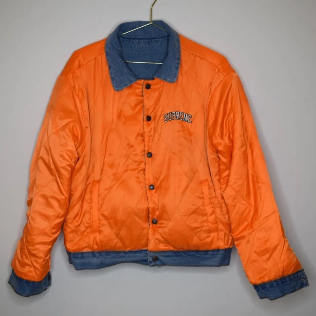 supreme Levi’s キルティングリバーシブルデニムジャケット Supreme × Levi's デニム キルティング リバーシブルジャケット - メルカリ