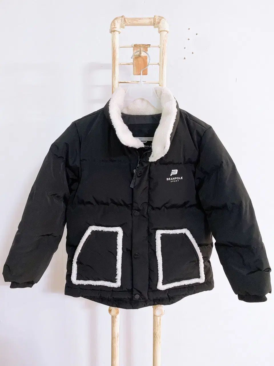 モンヴィンテージ 130 ビーンポール ジュニア ダウン フリース バイカラー