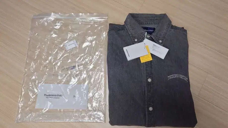 ディスイズネバーザット ウォッシュド デニム シャツ | グレー