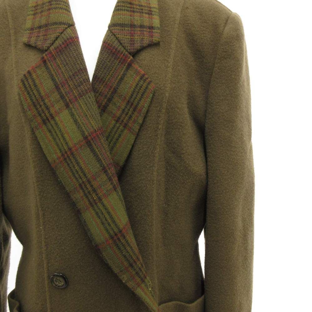 美品　バーバリーズ　チェック　ダブルジャケット　ウール　ビンテージ　11号 イタリア製 チェック ウール ダブルジャケット - 古着屋