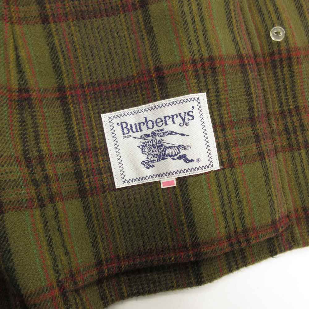 美品　バーバリーズ　チェック　ダブルジャケット　ウール　ビンテージ　11号 イタリア製 チェック ウール ダブルジャケット - 古着屋