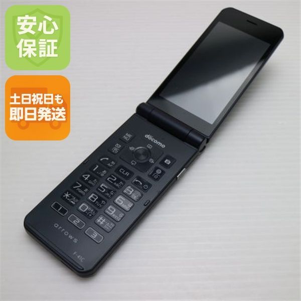 超 arrows ケータイ ベーシック F-41 C ネイビー スマホ 白ロム 05000